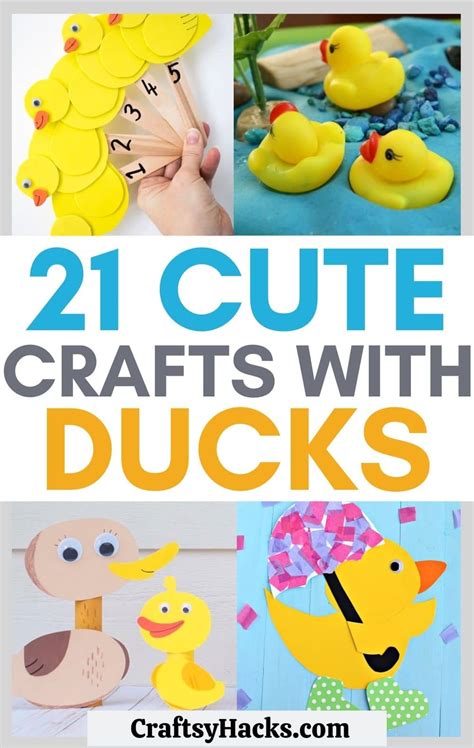 21 Duck Crafts for Kids to Spread Their Wings - Craftsy Hacks