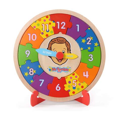 Mr Tumble Puzzle Clock | Wilko