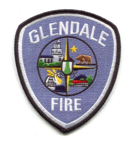 Glendale Fire Department Patch California CA v3 – 911Patches.com