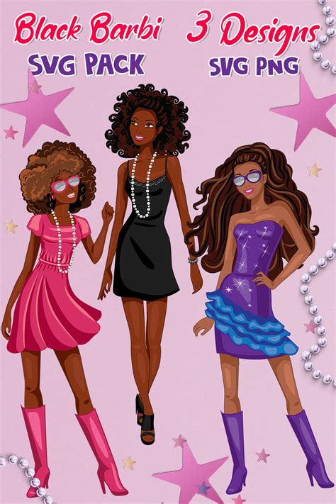 Black Barbie Clip Art