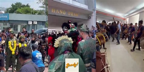 WATCH: "Kompang, Lion Dance, Urumi Melam" Malay Wedding Ceremony Celebrated By Three Ethnic Groups