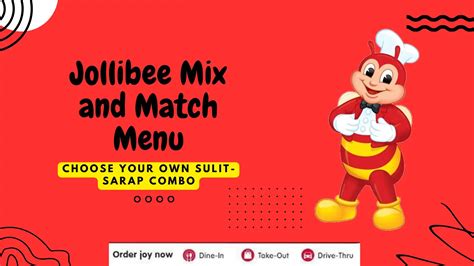 Jollibee Mix and Match Menu | December 2024 Philippines