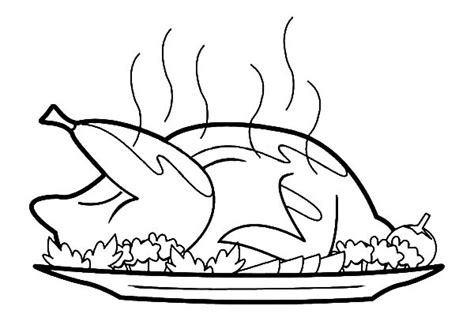 roasted chicken clipart black and white - Clip Art Library