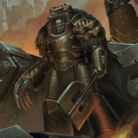 Warhammer 40k artwork — Pre-Heresy Iron Warriors by Ilya Gurenko