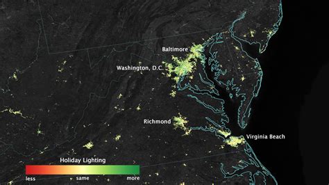 Christmas New Year's: NASA Satellite Can See Holiday Lights in Cities ...