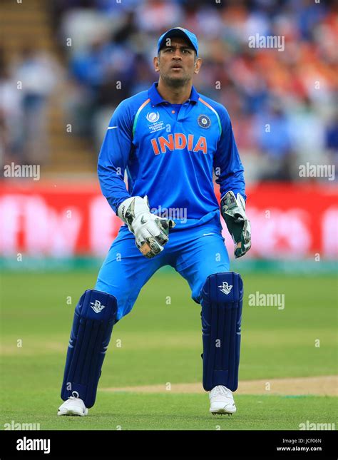 India's MS Dhoni during the ICC Champions Trophy, semi-final match at ...