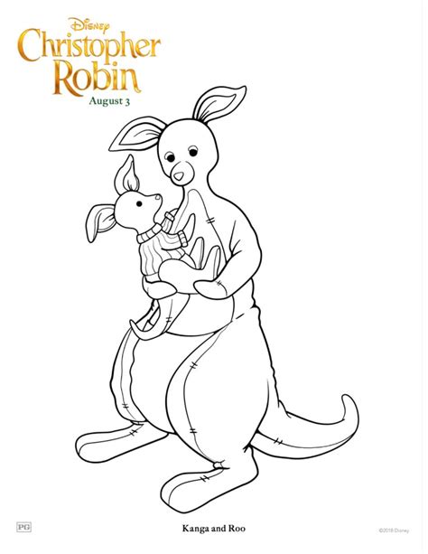 Kanga and Roo Coloring Page from Disney - Mama Likes This