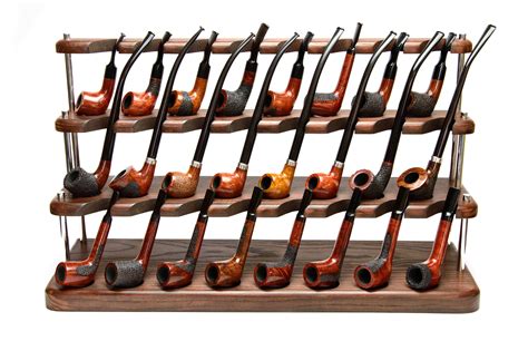 Smoking Pipe Storage Pipe Stand for 3 Tobacco pipes Wooden Pipe Holder Smoker's gift ...