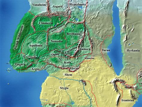 Maps of the Hyborian Age