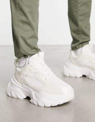 ASOS DESIGN chunky sneakers in white | ASOS