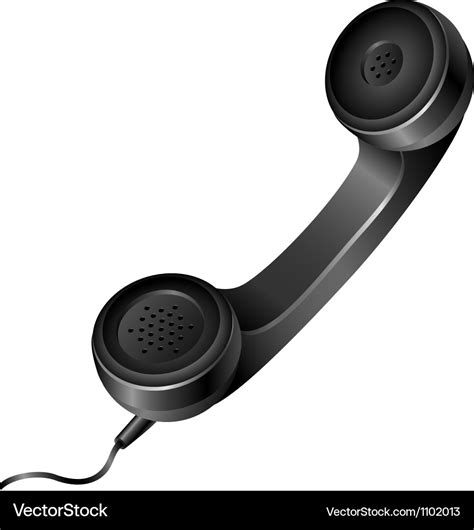 Realistic telephone handset Royalty Free Vector Image