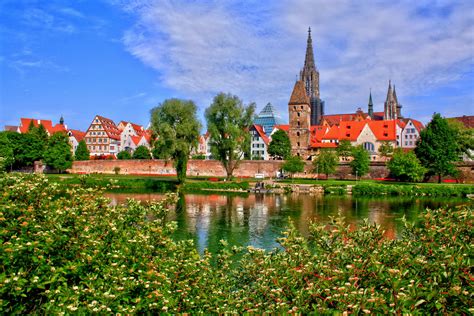 Download Tree Lake Germany House Man Made Town HD Wallpaper