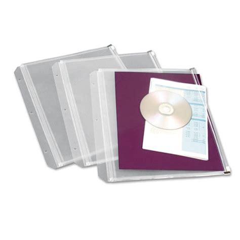 Zippered Binder Pockets, 8 1/2" x 11", Clear (3) | Ultimate Office