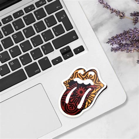 Rolling Stones Tongue Sticker Water Bottle Stickers Laptop Stickers ...