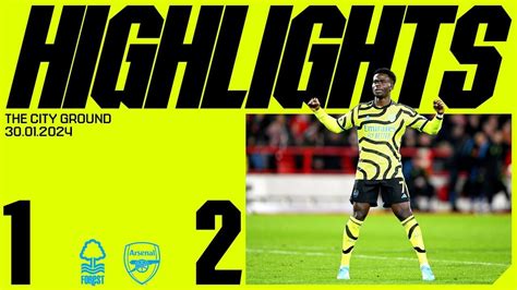 HIGHLIGHTS | Nottingham Forest vs Arsenal (1-2) | Gabriel Jesus, Saka ...