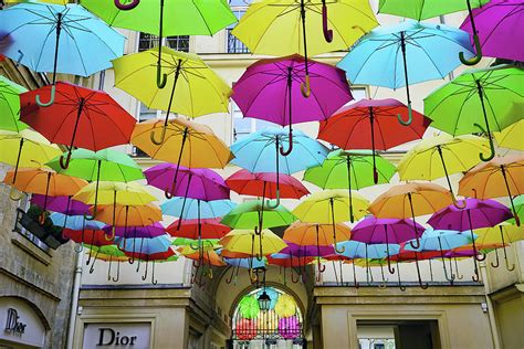 Umbrella Sky Project In Paris France Photograph by Rick Rosenshein