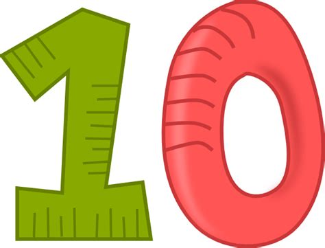 Number 10 Clipart