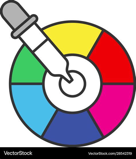 Color picker tool icon Royalty Free Vector Image