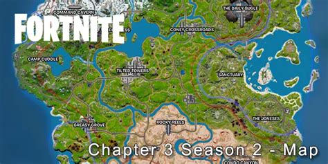 Fortnite Chapter 3 Season 2 Map - All Locations and POIs - DigitalTQ