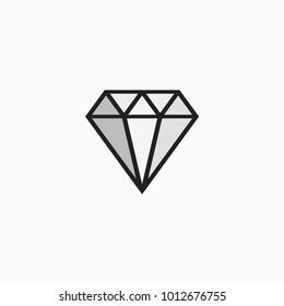 Simple Diamond Line Drawing