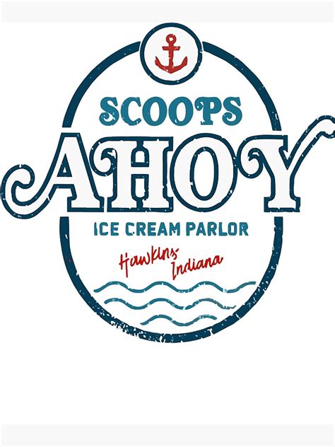 "Scoops Ahoy Logo" Poster for Sale by NathanNichols0 | Redbubble