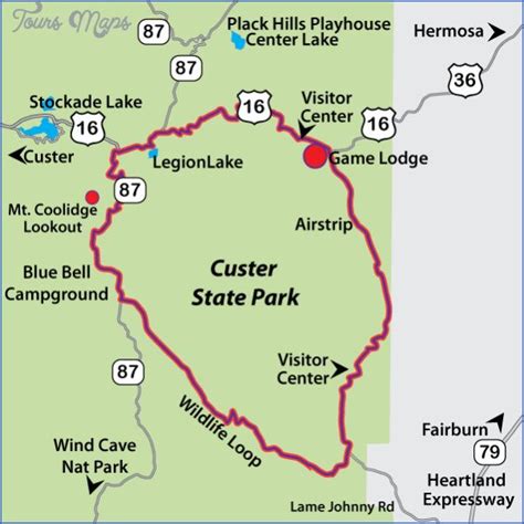 Custer State Park Map - Map Of The World