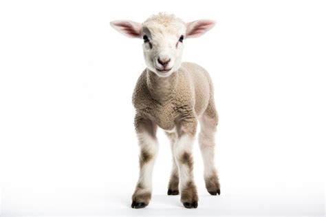 Premium AI Image | A lamb isolated on white background