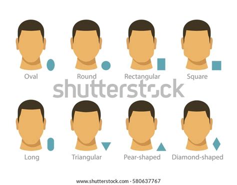 Set Mens Face Infographic Human Proportion Stock Vector (Royalty Free) 580637767 | Shutterstock