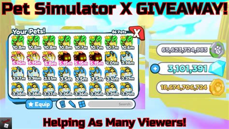 Pet Simulator X (HEAVEN PETS GIVEAWAY!) | Helping As Many Viewers! | !roblox - YouTube