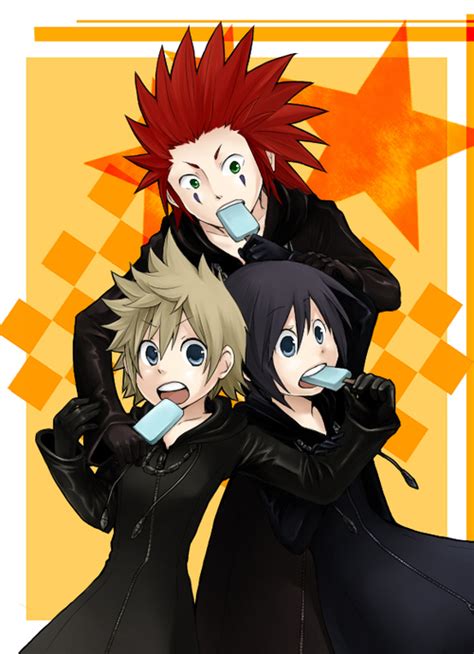 Roxas, Xion and Axel - Kingdom Hearts Fan Art (32342360) - Fanpop