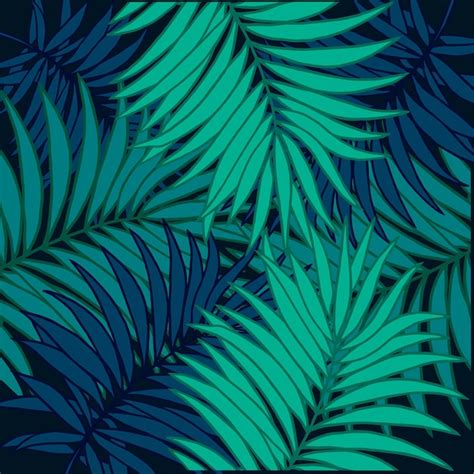 Premium Vector | Palm leaf background pattern