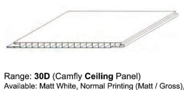 Camfly PVC Ceiling - 30D00 Matt White 300 x 4m – Megastar Home and ...