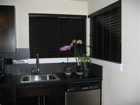 Faux Wood Blinds - Contemporary - Kitchen - Seattle - by Anchor Blinds