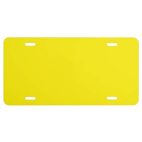 “Yellow” License Plate | Zazzle.com