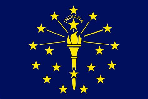 FREE Printable Indiana State Flag & color book pages | 8½ x 11