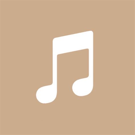 Music Icon - Tan | Ios icon, Music ios icon, Icons app