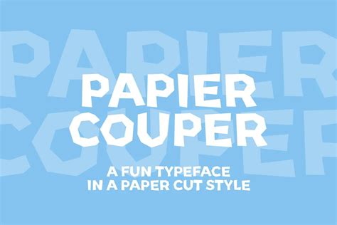 21 Best Paper Cut Out Fonts | Design Inspiration