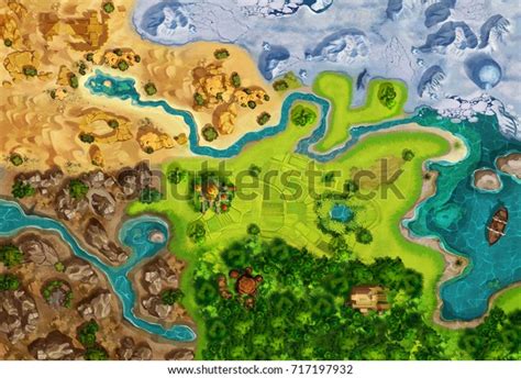 Game Map Game Board Top View Stock Illustration 717197932 | Shutterstock