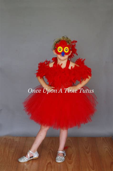 Red Bird Costume, Parrot Feather Dress, Halloween Costume, Kids Owl ...