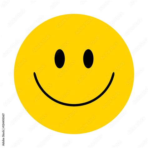 Smiley. Vector happy face Stock Vector | Adobe Stock