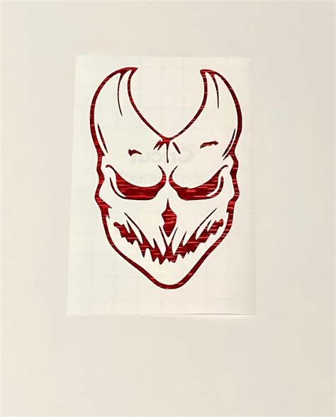 "\"Slaughter to prevail\" mask decal, multiple color options. 4X6" Mask Tattoo, Masks Art ...