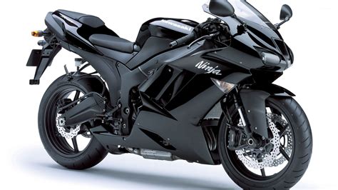 Black Kawasaki Ninja ZX-6R wallpaper - Motorcycle wallpapers - #52841