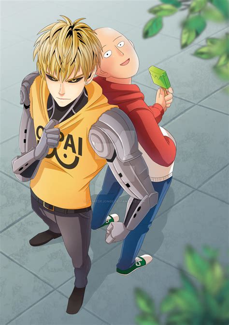 Genos x Saitama. by JamieDeJonge on DeviantArt