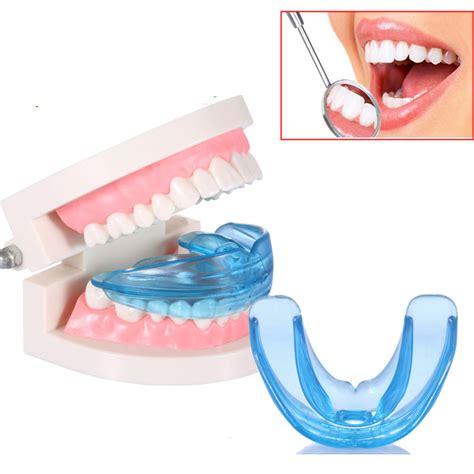 Blue Dental Mouth Guard Bruxism Splint Night Teeth Tooth Grinding TMJ ...