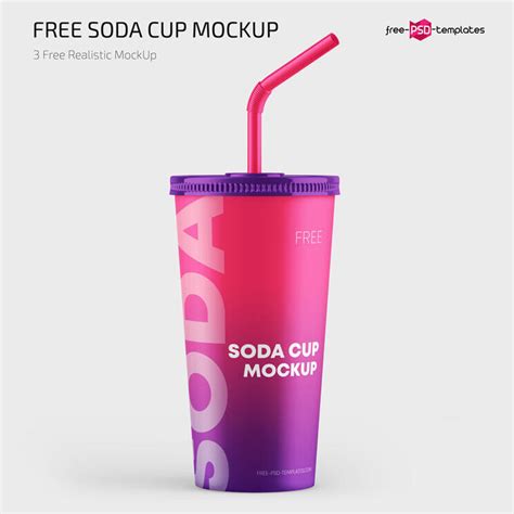 Paper Soda Cup Free Mockup Set – FreeMockup