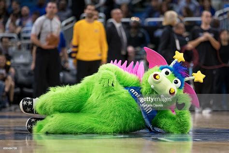 Orlando Magic mascot Stuff the Magic Dragon entertains the crowd... News Photo - Getty Images