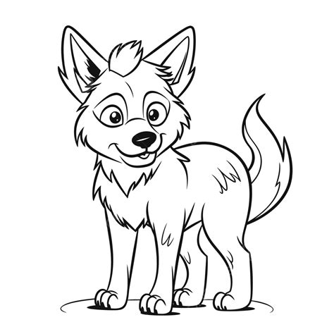 Two Husky Coloring Pages Outline Sketch Drawing Vector,, 45% OFF