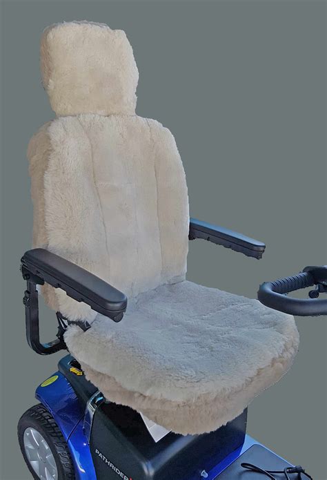 Mobility Scooter Sheepskin Seat Cover - Large (50cm high) - Good Wool Store