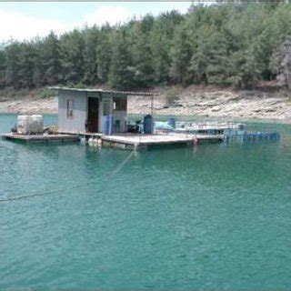 Experimental fish culture unit in Seyhan Dam Lake, Adana | Download ...