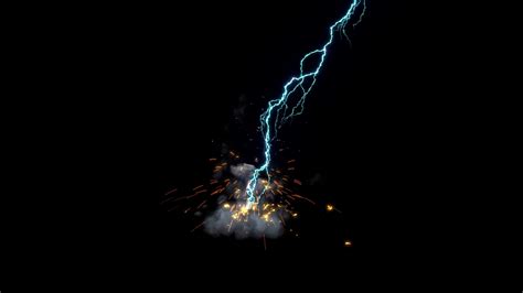 Lightning Strike 1080 Stock Motion Graphics SBV-316695377 - Storyblocks